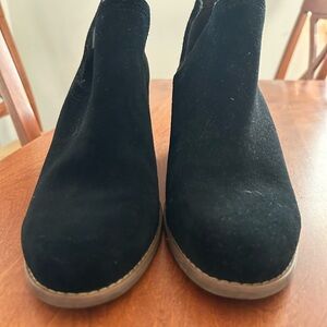 Women's Black Suede Ankle Boots